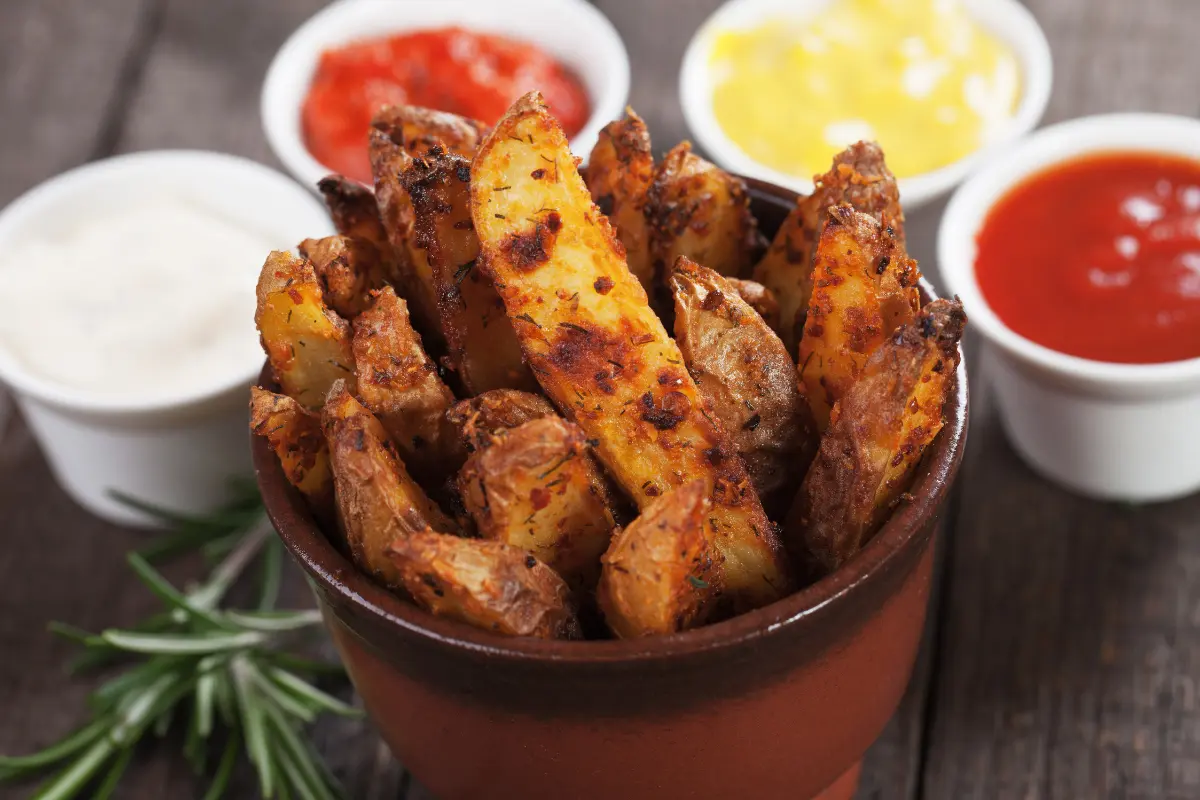 Crispy Roasted Garlic Parmesan Potatoes