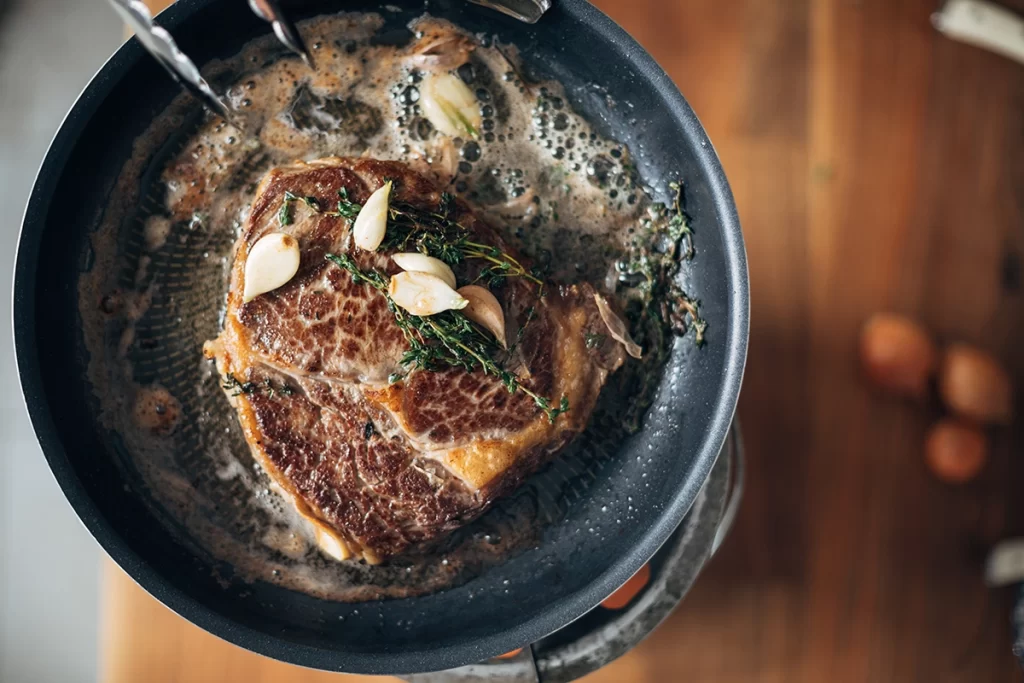 Pan-Seared Steak with Herb Butter