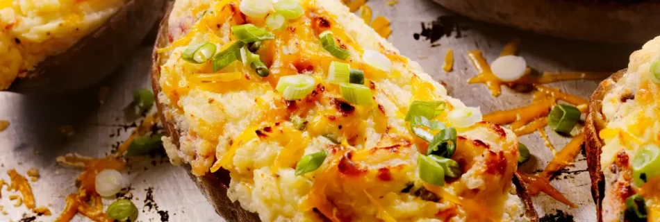 Cheesy Bacon Ranch Twice Baked Potatoes