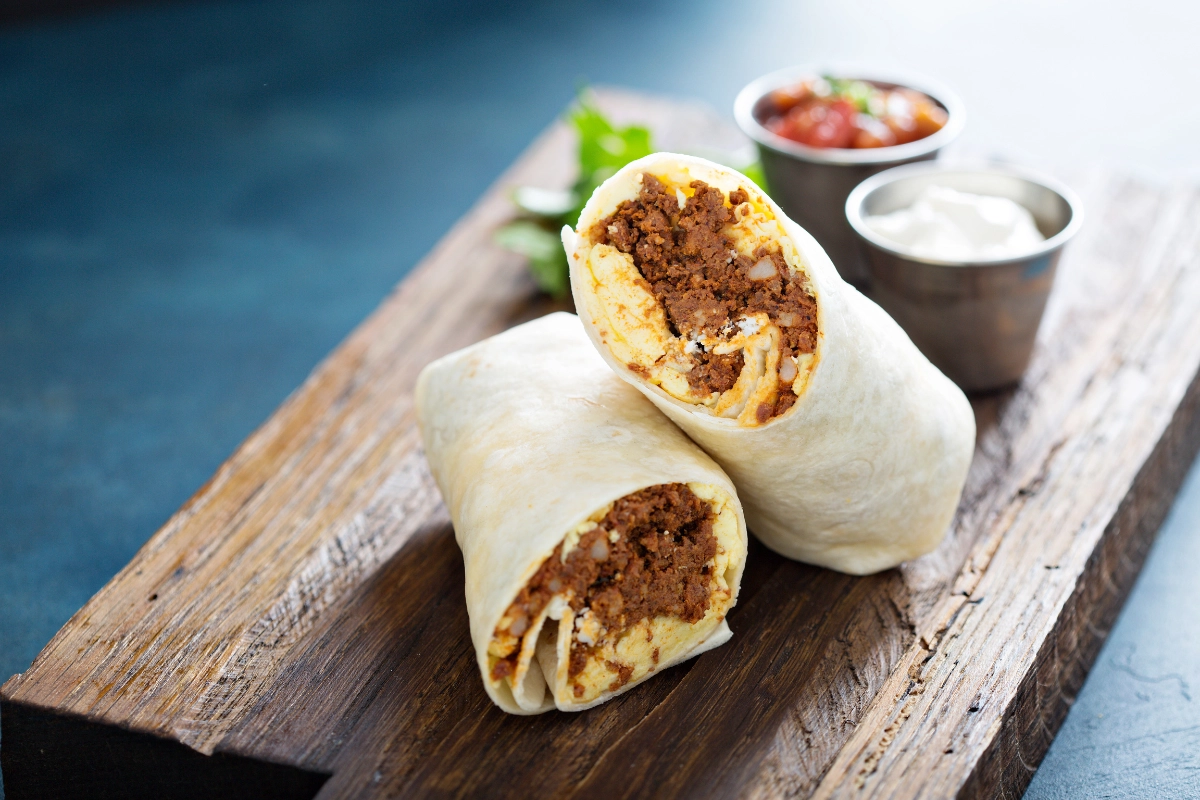 Chorizo and Egg Breakfast Burritos