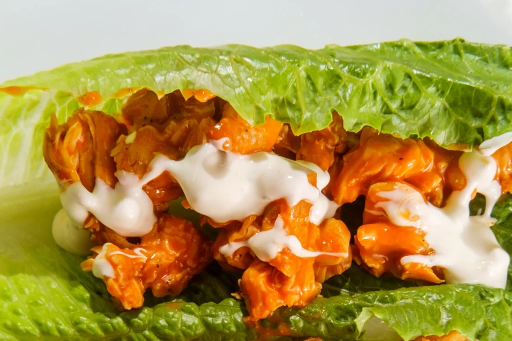 Sizzling Buffalo Chicken Lettuce Wraps