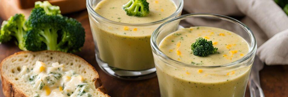 Broccoli & Cheddar Soup Shooters