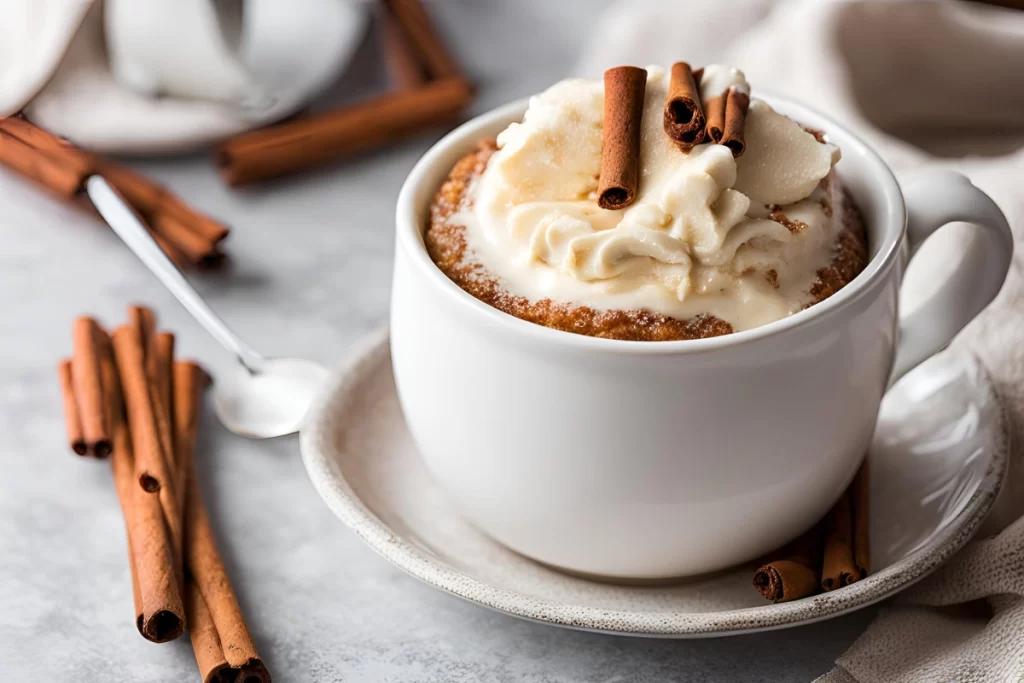 Cinnamon Roll Mug Dessert