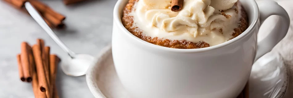 Cinnamon Roll Mug Dessert