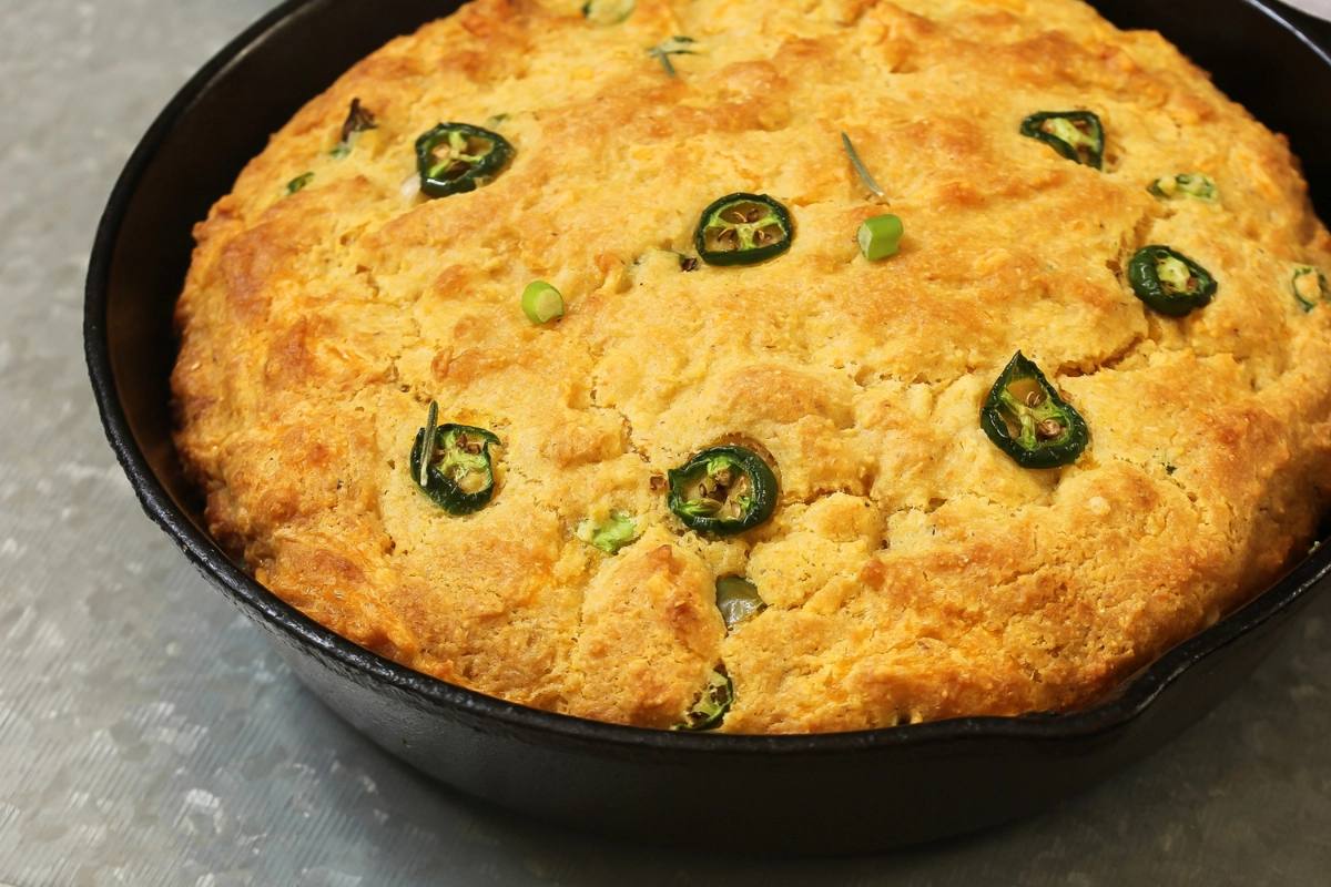 Cheesy Skillet Cornbread Perfection