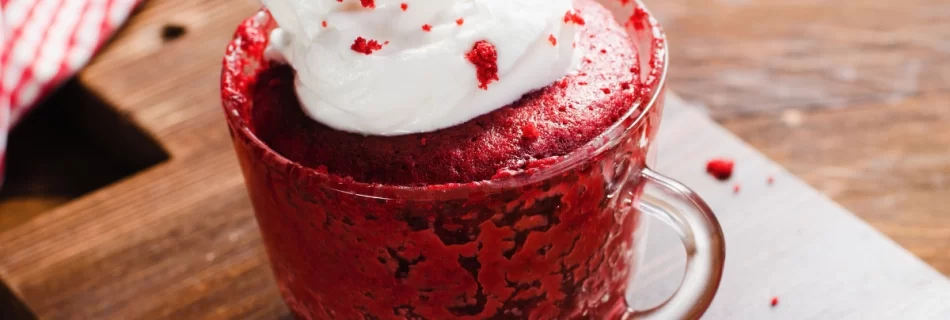 Red Velvet Lava Mug Cake