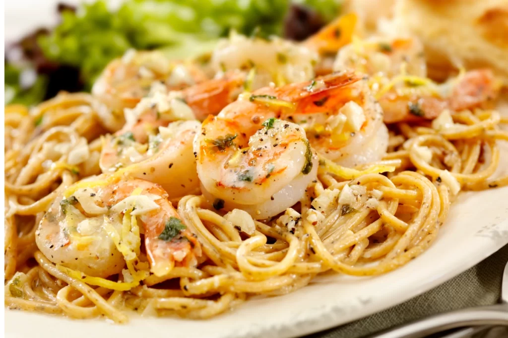 Lemon Garlic Shrimp Pasta