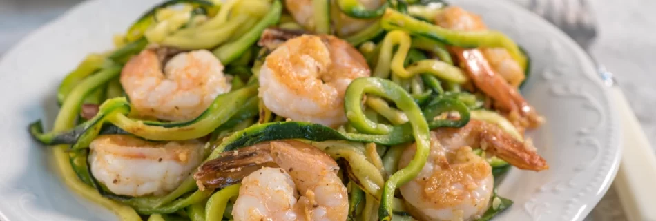 Zucchini Noodle Shrimp Scampi