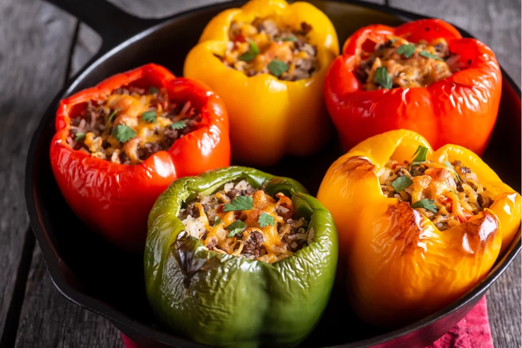 Cheesy Stuffed Bell Peppers